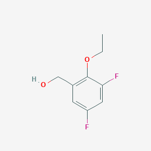 molecular formula C9H10F2O2 B1393351 2-Ethoxy-3,5-difluorobenzyl alcohol CAS No. 1017779-81-5