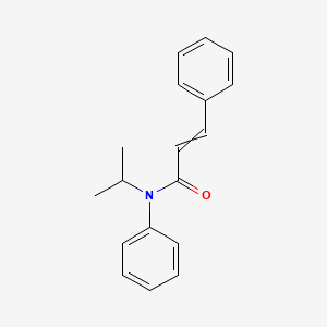 molecular formula C18H19NO B13933553 N-(1-Methylethyl)-N,3-diphenylpropenamide CAS No. 55044-37-6