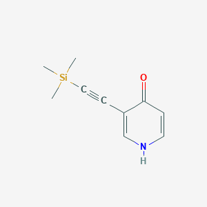 molecular formula C10H13NOSi B1393356 3-((Trimethylsilyl)ethynyl)pyridin-4-ol CAS No. 1171920-09-4
