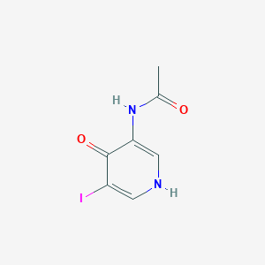 molecular formula C7H7IN2O2 B1393363 N-(4-羟基-5-碘吡啶-3-基)乙酰胺 CAS No. 1186311-00-1
