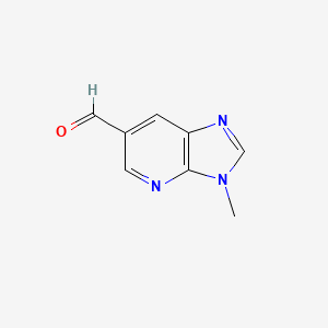 molecular formula C8H7N3O B1393367 3-Methyl-3H-imidazo[4,5-b]pyridine-6-carbaldehyde CAS No. 1171920-68-5