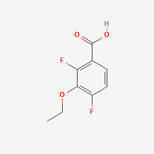 molecular formula C9H8F2O3 B1393370 3-Ethoxy-2,4-difluorobenzoic acid CAS No. 1017779-88-2