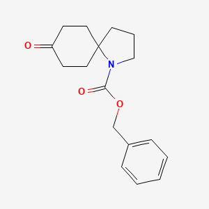 molecular formula C17H21NO3 B13933735 Benzyl 8-oxo-1-azaspiro[4.5]decane-1-carboxylate 