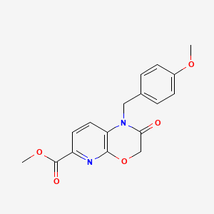 Methyl 1-(4-methoxybenzyl)-2-oxo-2,3-dihydro-1H-pyrido[2,3-b][1,4]oxazine-6-carboxylate