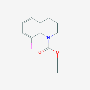 molecular formula C14H18INO2 B13933763 tert-Butyl 8-iodo-3,4-dihydroquinoline-1(2H)-carboxylate 