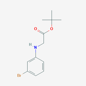 molecular formula C12H16BrNO2 B13933768 tert-Butyl 2-((3-bromophenyl)amino)acetate 