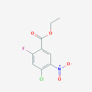 molecular formula C9H7ClFNO4 B13933781 Ethyl 4-chloro-2-fluoro-5-nitrobenzoate 