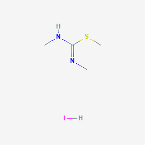 molecular formula C4H11IN2S B139338 methyl N-methyl-(methylamino)methanimidothioate hydroiodide CAS No. 6966-83-2