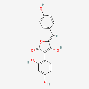 molecular formula C17H12O6 B13933803 Aspulvinone G CAS No. 55215-40-2