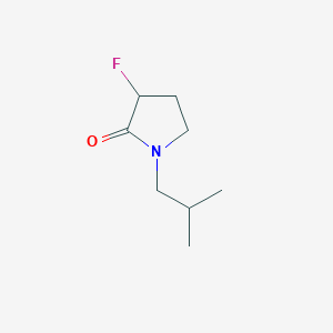 molecular formula C8H14FNO B13933810 3-Fluoro-1-isobutylpyrrolidin-2-one 