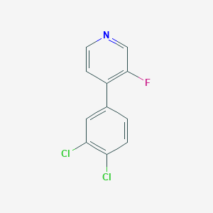 molecular formula C11H6Cl2FN B13933830 4-(3,4-Dichlorophenyl)-3-fluoropyridine 