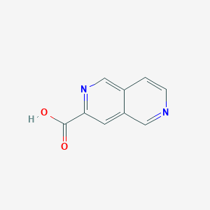 molecular formula C9H6N2O2 B13933844 2,6-Naphthyridine-3-carboxylic acid 