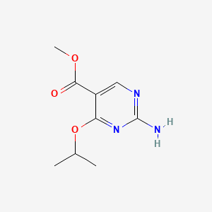 molecular formula C9H13N3O3 B13933875 Methyl 2-amino-4-isopropoxypyrimidine-5-carboxylate 