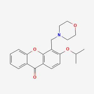 molecular formula C21H23NO4 B13933912 Xanthen-9-one, 3-isopropoxy-4-(morpholinomethyl)- CAS No. 58741-70-1