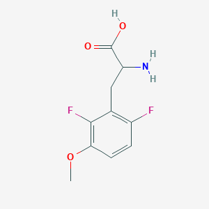 molecular formula C10H11F2NO3 B1393393 2,6-DIFLUORO-3-METHOXY-DL-PHENYLALANINE CAS No. 1256482-66-2