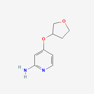 molecular formula C9H12N2O2 B13933983 4-((Tetrahydrofuran-3-YL)oxy)pyridin-2-amine 