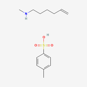 molecular formula C14H23NO3S B1393402 N-methylhex-5-en-1-amine 4-methylbenzenesulfonate CAS No. 1108656-90-1
