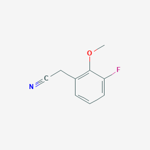 molecular formula C9H8FNO B1393403 3-Fluoro-2-methoxyphenylacetonitrile CAS No. 1017779-73-5