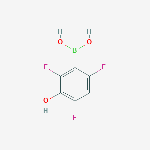 molecular formula C6H4BF3O3 B1393409 (2,4,6-Trifluoro-3-hydroxyphenyl)boronic acid CAS No. 1072951-37-1