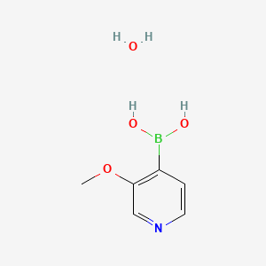 molecular formula C6H10BNO4 B1393410 3-Methoxypyridine-4-boronic acid hydrate CAS No. 1072952-50-1