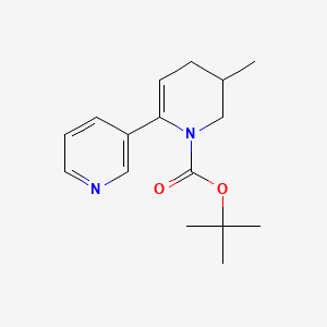 molecular formula C16H22N2O2 B13934101 tert-Butyl 5-methyl-5,6-dihydro-[2,3'-bipyridine]-1(4H)-carboxylate 