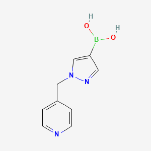 molecular formula C9H10BN3O2 B1393413 1-(4-Pyridinomethyl)pyrazole-4-boronic acid CAS No. 1141889-26-0