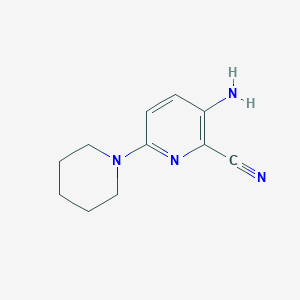 3-Amino-6-piperidin-1-ylpyridine-2-carbonitrile
