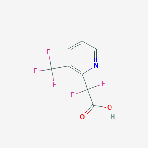 molecular formula C8H4F5NO2 B1393427 Difluoro[3-(trifluoromethyl)pyridin-2-yl]acetic acid CAS No. 1215579-44-4