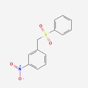 molecular formula C13H11NO4S B1393429 1-Nitro-3-[(phenylsulfonyl)methyl]benzene CAS No. 34111-96-1