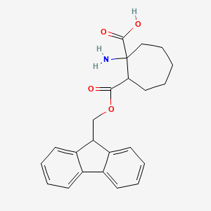 molecular formula C23H25NO4 B13934326 Fmoc-1-amino-1-cycloheptanecarboxylic-acid 
