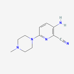 3-Amino-6-(4-methylpiperazin-1-yl)pyridine-2-carbonitrile