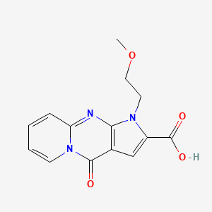 1-(2-Methoxyethyl)-4-oxo-1,4-dihydropyrido[1,2-a]pyrrolo[2,3-d]pyrimidine-2-carboxylic acid