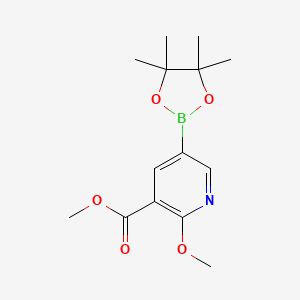 Methyl 2-methoxy-5-(4,4,5,5-tetramethyl-1,3,2-dioxaborolan-2-yl)nicotinate