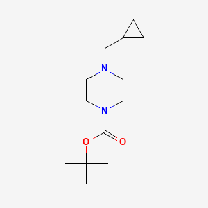 molecular formula C13H24N2O2 B1393445 Tert-butyl 4-(cyclopropylmethyl)piperazine-1-carboxylate CAS No. 373608-50-5