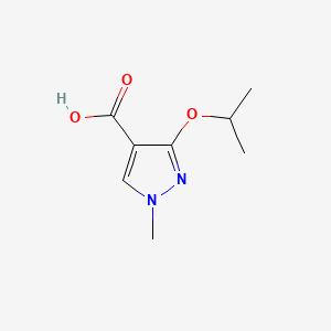 molecular formula C8H12N2O3 B13934466 3-Isopropoxy-1-methyl-1H-pyrazole-4-carboxylic acid 