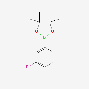 2-(3-Fluoro-4-methylphenyl)-4,4,5,5-tetramethyl-1,3,2-dioxaborolane