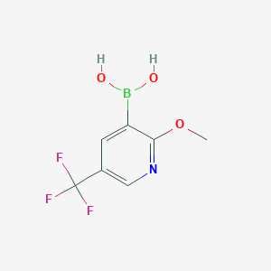 molecular formula C7H7BF3NO3 B1393450 2-Methoxy-5-trifluoromethylpyridine-3-boronic acid CAS No. 1072946-55-4
