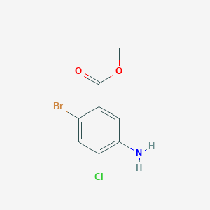 molecular formula C8H7BrClNO2 B1393458 Methyl 5-Amino-2-bromo-4-chlorobenzoate CAS No. 929524-50-5