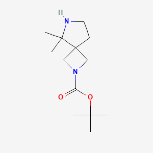 molecular formula C13H24N2O2 B13934636 tert-Butyl 5,5-dimethyl-2,6-diazaspiro[3.4]octane-2-carboxylate 
