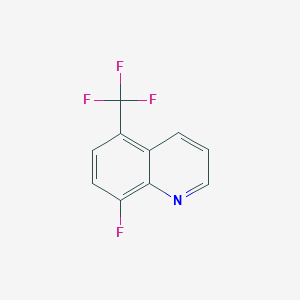 molecular formula C10H5F4N B1393466 8-Fluoro-5-(trifluoromethyl)quinoline CAS No. 1133115-99-7