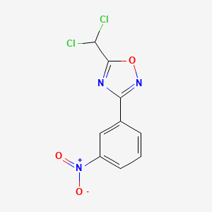5-(Dichloromethyl)-3-(3-nitrophenyl)-1,2,4-oxadiazole