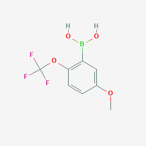 molecular formula C8H8BF3O4 B1393476 5-Methoxy-2-(trifluoromethoxy)phenylboronic acid CAS No. 1079402-25-7