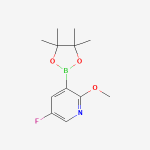 5-Fluoro-2-methoxy-3-(4,4,5,5-tetramethyl-1,3,2-dioxaborolan-2-yl)pyridine