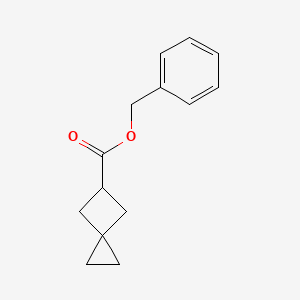 molecular formula C14H16O2 B13934810 Benzyl spiro[2.3]hexane-5-carboxylate 