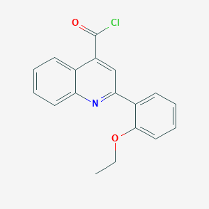 molecular formula C18H14ClNO2 B1393488 2-(2-乙氧基苯基)喹啉-4-酰氯 CAS No. 1160264-77-6