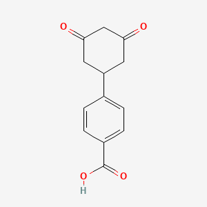 molecular formula C13H12O4 B1393491 4-(3,5-Dioxocyclohexyl)benzoic acid CAS No. 75618-40-5