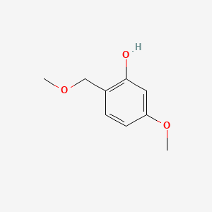 molecular formula C9H12O3 B13934924 5-Methoxy-2-(methoxymethyl)phenol CAS No. 62849-09-6