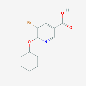 5-Bromo-6-(cyclohexyloxy)nicotinic acid