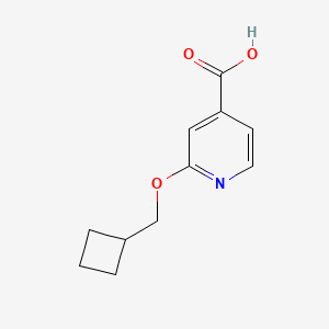 2-(Cyclobutylmethoxy)isonicotinic acid