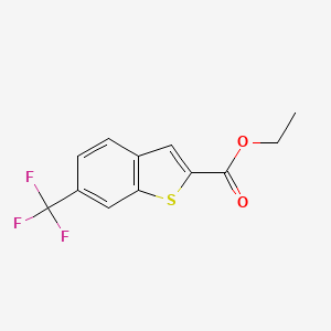 molecular formula C12H9F3O2S B1393514 Ethyl 6-(Trifluoromethyl)-1-benzothiophene-2-carboxylate CAS No. 1132650-51-1
